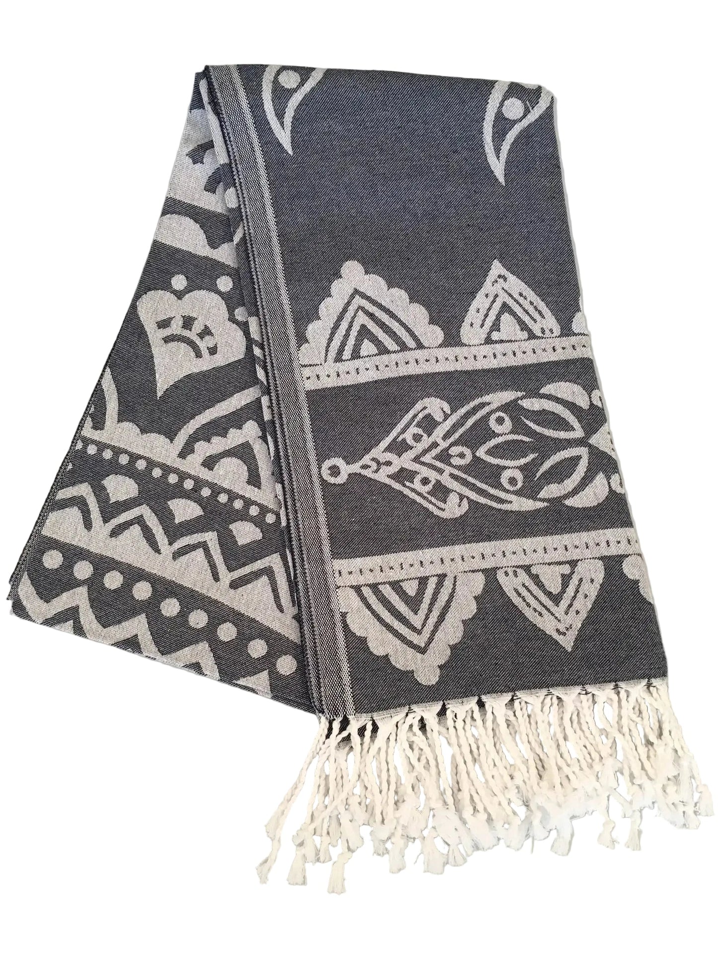 Priene — Single-Layer Jacquard peshtemal sample
