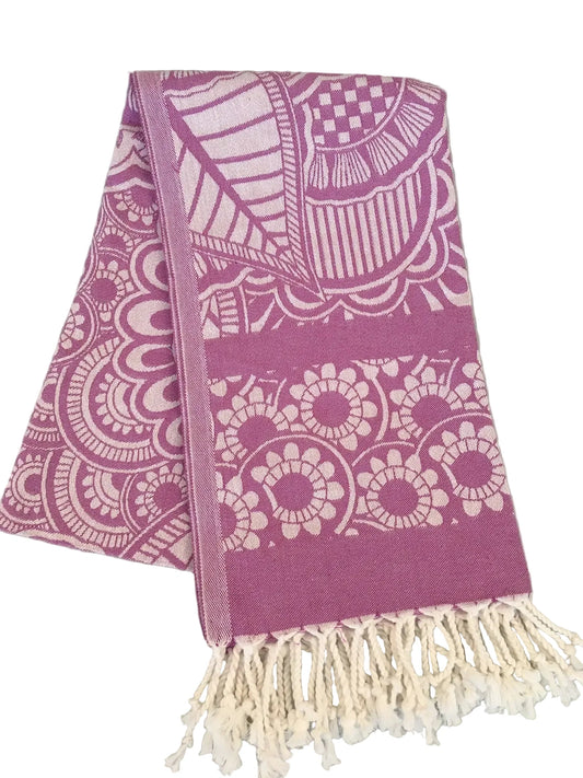 Alinda — Single-Layer Jacquard peshtemal sample