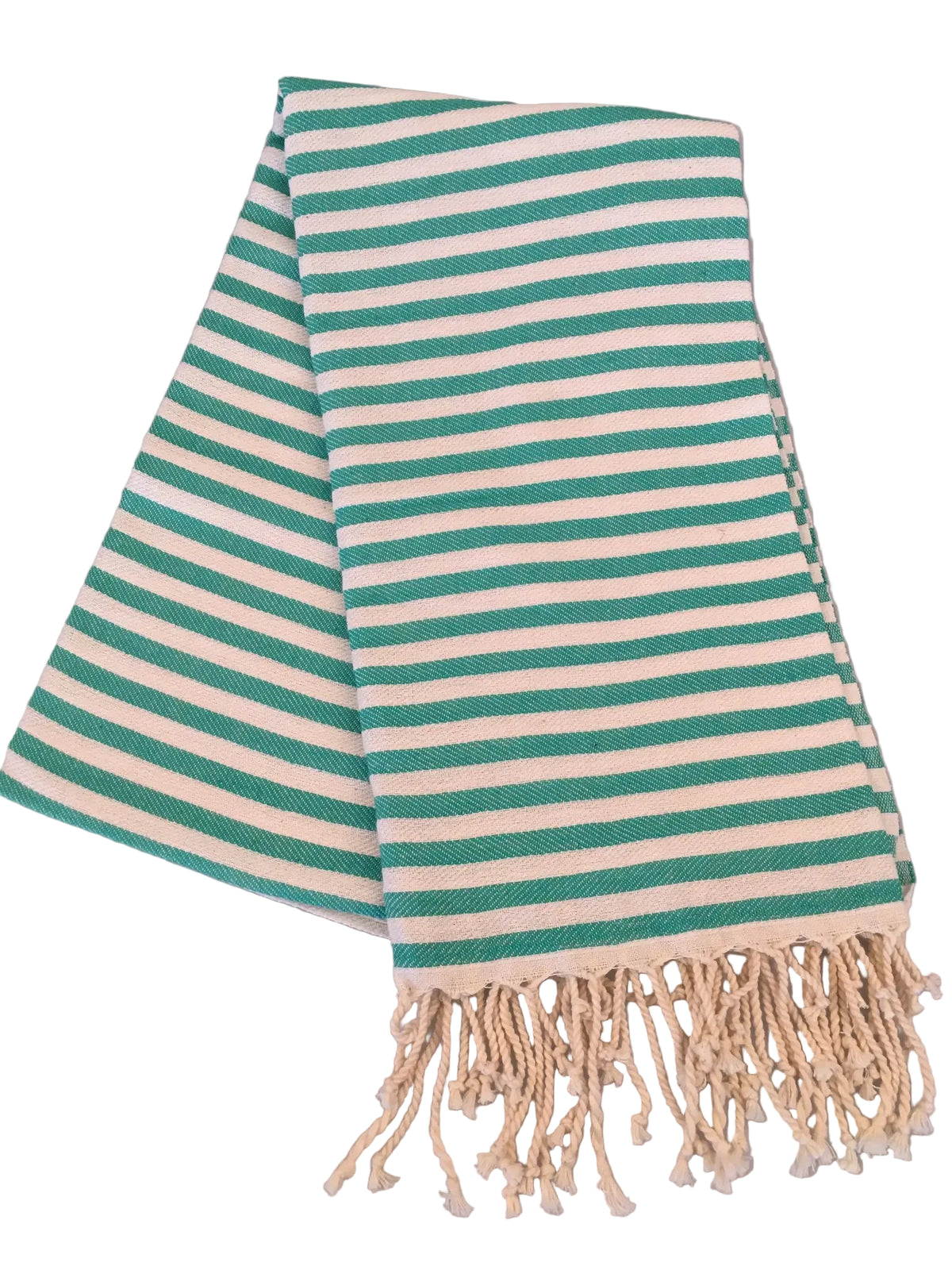 Aspendos Peshtemal - Turquoise white