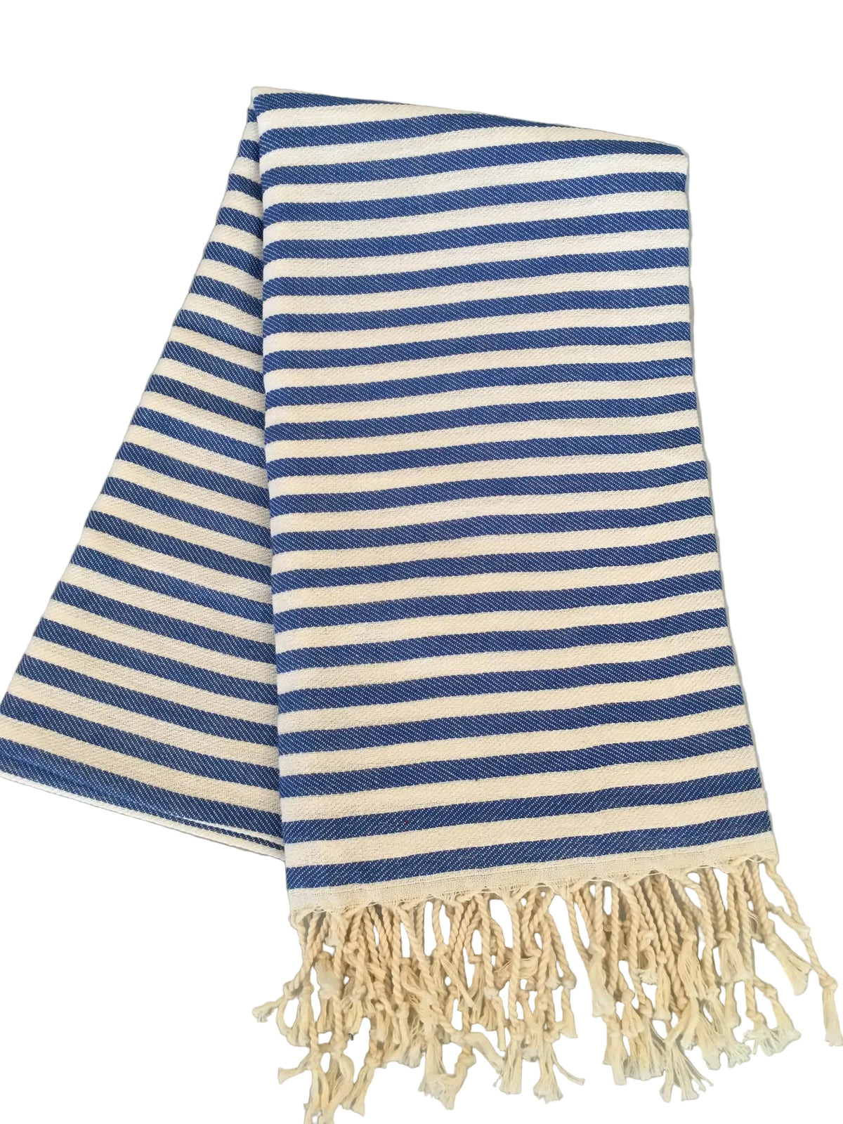 Aspendos Peshtemal - Blue white folded